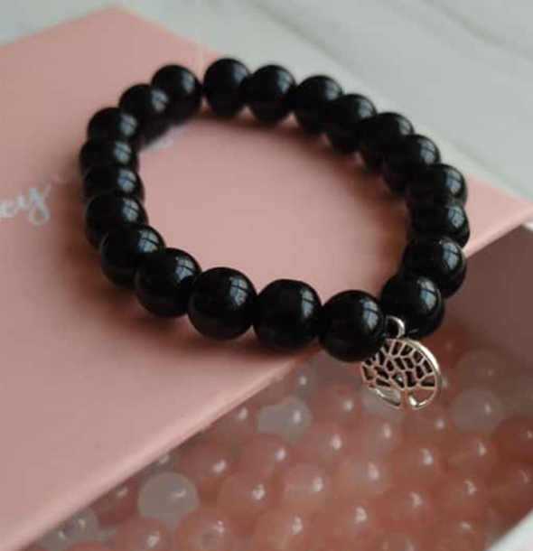 black bracelet